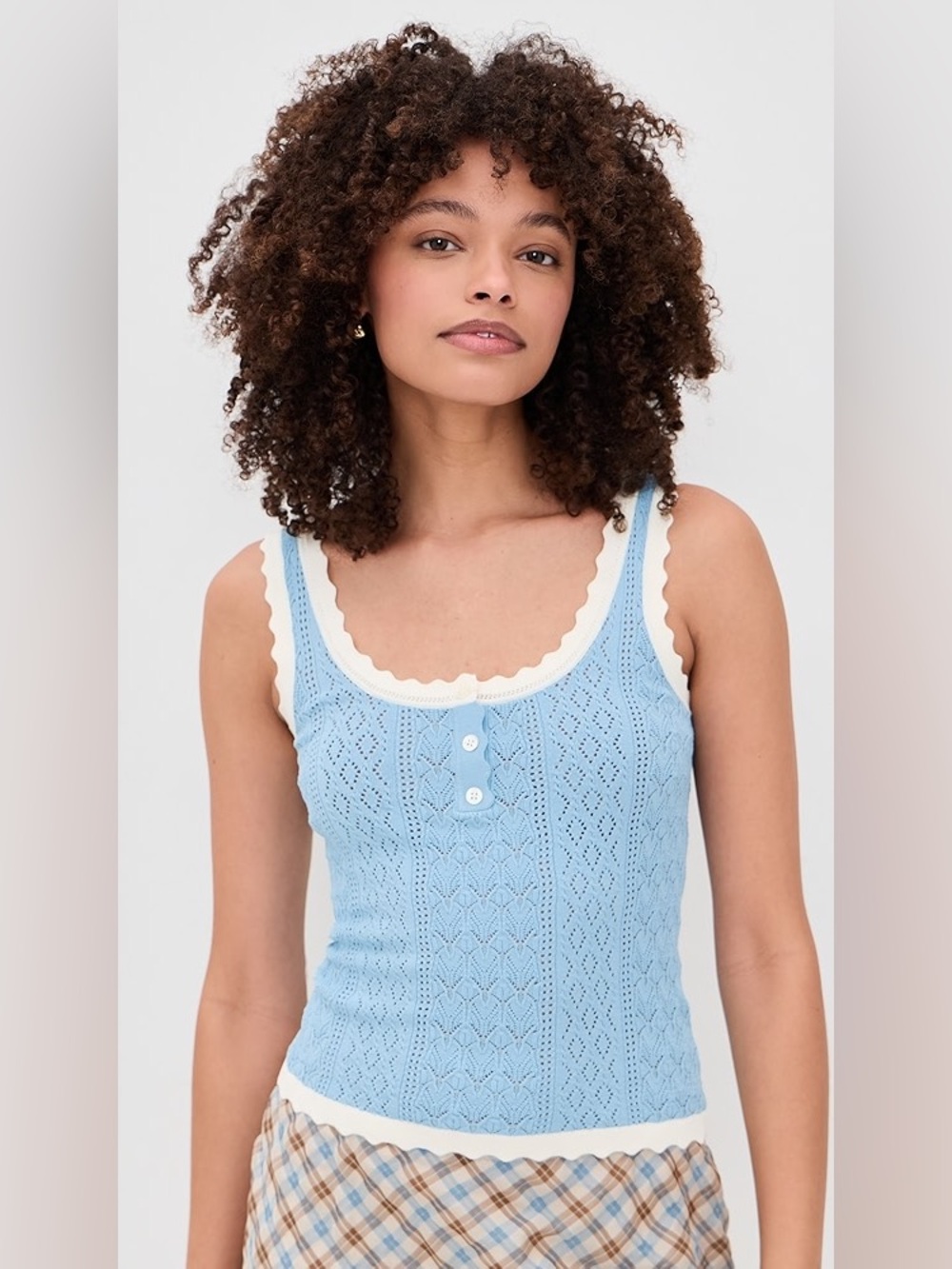 Sea Georgia Knit Tank Top in Blue, XS